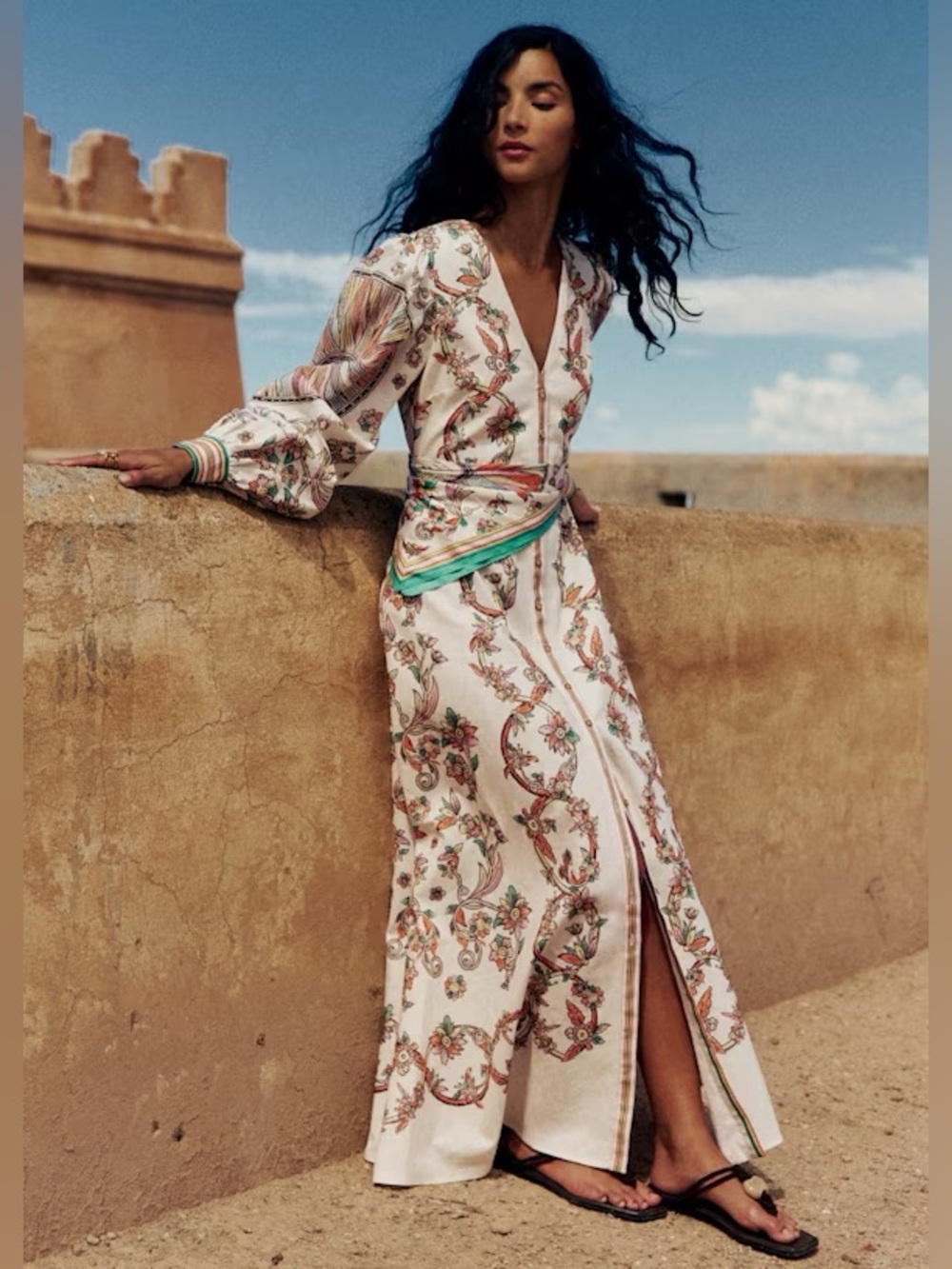 NWOT Sezane Ithea Maxi Dress, Size 4 $310 - Picture 1 of 8